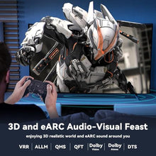 Load image into Gallery viewer, RUBMUD 8K HDMI 2.1 Cable 3.3ft, Fiber Optic HDMI Cable, Ultra High Speed Thin HDMI Cord, 48Gbps, 8K@60Hz 4K@120Hz, Dynamic HDR, eARC, HDCP 2.2&2.3, 3D, for HDTV Monitor Game Laptop Xbox PS4/PS5, Black_1602