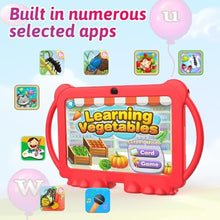 Load image into Gallery viewer, RUIQIAI Tablet for Kids, Android 12 Kids Tablets 7 inch, Shockproof Case, Redinch_1272