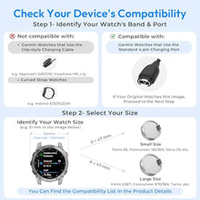 Load image into Gallery viewer, RUXELY USB C Charger Adapter for Garmin Watch Fenix 9 (Case Size 47mm), Silver_86