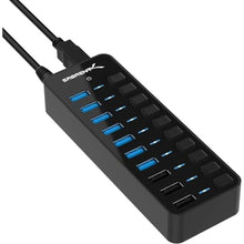 Load image into Gallery viewer, SABRENT 10-Port Powered USB 3.0 Hub, 3 Charging Ports, 60W (HB-B7C3), Black_1