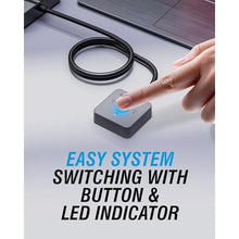 Load image into Gallery viewer, SABRENT USB-C DisplayPort KVM Switch, 3 Computers, 8K, 60W PD (USB-C3KM)_227