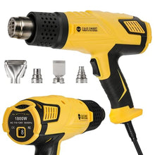 Load image into Gallery viewer, SainSmart Heat Gun, 1800W, Variable Temperature Control 120 F-1202 F, Fast Heat Hot Air Gun Soldering, with 4 Nozzles for Crafts, Epoxy Resin, Shrinking tubes, Stripping Paint, and Shrink Wrapping_1