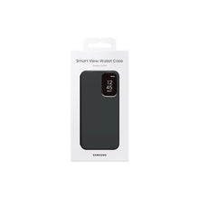 Load image into Gallery viewer, Samsung Galaxy S23 FE S-View Wallet Phone Case, Protective Cover with Card Holder Slot, Finger Tap Display Window, US Version, EF-ZS711CBEGUS, Black_4298