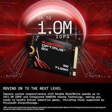 Load image into Gallery viewer, SANDISK 1TB Optimus GX 7100M NVMe SSD - PCIe Gen 4, M.2 2230, Up to 7,250MB/s Read Speed, Up to 6,900MB/s Write Speed - SDSP71100TAT, Black_2280