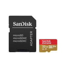 Load image into Gallery viewer, SANDISK 32GB Extreme for Mobile Gaming microSD UHS-I Card - C10, U3, V30, 4K, A1, Micro SD - SDSQXAF-032G-GN6GN, Red_1
