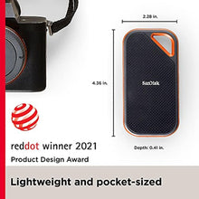 Load image into Gallery viewer, SANDISK 4TB Extreme PRO Portable SSD - Up to 2000MB/s - USB-C, USB 3.2 Gen 2x2, IP65 Water and Dust Resistance, Updated Firmware - External Solid State Drive - SDSSDE81-4T00-G25,Black_224