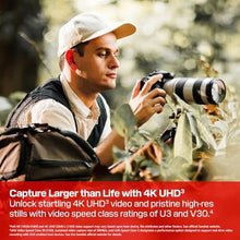 Load image into Gallery viewer, SanDisk 512GB Extreme PRO SD UHS-I Card, Up to 250MB/s Read and 170MB/s Write, 4K UHD, Full HD, U3, V30, SDSDXXJ-512G-GSCIN, NotAvailable_235