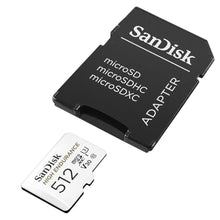 Load image into Gallery viewer, SanDisk High Endurance 512GB UHS-I microSDXC Memory Card with SD Adapter_427