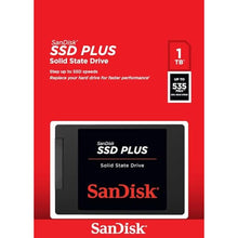 Load image into Gallery viewer, SANDISK SSD PLUS 1TB Internal SSD - SATA III 6 Gb/s, 2.5"/7mm, Up to 535 MB/s - SDSSDA-1T00-G27, Black_980