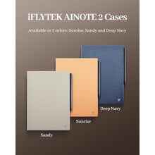 Load image into Gallery viewer, Sandy Grey Protective Folio Case for iFLYTEK AINOTE 2 Note-Taking Tablet_2059