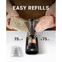 Load image into Gallery viewer, Sangcon 2-in-1 Automatic Electric Salt and Pepper Grinder with LED Light, BatteryOperated_6889