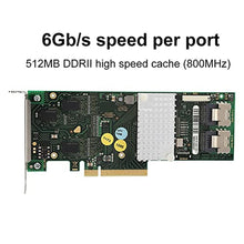 Load image into Gallery viewer, SAS Controller Card, 6Gbps PCIe 2.0 Array Card with 512MB Cache_372