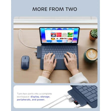 Load image into Gallery viewer, Satechi 6-in-2 USB-C Snap Hub, 4K/60Hz HDMI, for MacBook Neo, Indigo_781