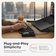 Load image into Gallery viewer, Satechi Slim LX3 Wired Keyboard, Cross-Platform OS Switching, Space Black, SpaceBlack_834