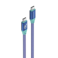 Load image into Gallery viewer, Satechi USB-C to USB-C Cable, 240W PD Charging, 3.3 Ft, Purple Aqua, PurpleAqua_477