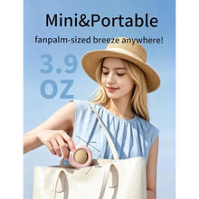 Load image into Gallery viewer, SBMKK Portable Silent Mini Bladeless Fan, Clip On Fan for Shirt, 3 Speeds & Queit, Hands Free Waist Whirlwind Fans, USB Rechargeable, Suitable for Outdoor & Travel & Office (pink)_3216