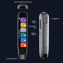Load image into Gallery viewer, Scan Reader Pen, 3.7in Screen 142 Languages Online Translator Pen, Multifunctional Portable Digital Smart Voice Scanning Translation Device for Travel, Business, Learning_2035