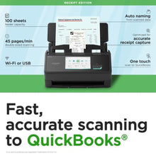 Load image into Gallery viewer, ScanSnap iX2500 Receipt Edition Wireless or USB High-Speed Scanner, Black, ScanSnapiXReceiptEdition_642