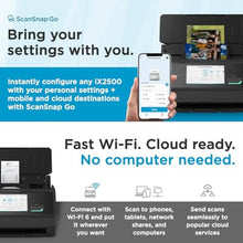 Load image into Gallery viewer, ScanSnap iX2500 Receipt Edition Wireless or USB High-Speed Scanner, Black, ScanSnapiXReceiptEdition_644