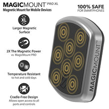 Load image into Gallery viewer, SCOSCHE MPDRND-SP MagicMount Pro Universal Magnetic Smartphone/GPS Mount Compatible with PopSockets Grip for The Car, Home or Office, silver_8090