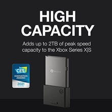 Load image into Gallery viewer, Seagate Storage Expansion Card 2TB Solid State Drive - NVMe SSD for Xbox Series X|S, Quick Resume, Plug & Play, Licensed (STJR2000400) Black_637
