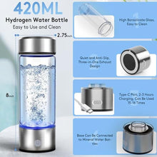 Load image into Gallery viewer, Seducte 2026 New Hydrogen Water Bottle, 2800PPB in 3Min, SPE PEM Tech, Portable 16OZ, Rechargeable Hydrogen Water Bottle for Travel, Home, Office Gift for Family & Friends (Black), MatteBlack_9