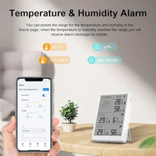 Load image into Gallery viewer, SENCKIT WiFi Hygrometer Thermometer, Digital Indoor Temperature Humidity Monitor with 1 Base Station + 3 Sensors, Smart Remote Monitor with App Alerts, Data Storage & Export, Compatible with Alexa, BaseStationSensor_2065