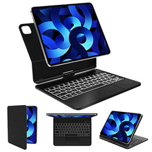 Load image into Gallery viewer, SENGBIRCH Magic Keyboard for iPad Air 5th/4th Gen & Pro 11, Ultra Thin 360 Rotatable Backlit Keyboard with Trackpad, Slim Folio, Black_1