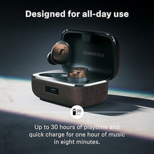 Load image into Gallery viewer, Sennheiser MOMENTUM True Wireless 4 Smart Earbuds, Bluetooth 5.4, Crystal-Clear Sound, Noise Cancelling Earbuds, Comfortable Design, 30-Hour Battery, Adaptive ANC, LE Audio, Auracast Black_981