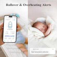 Load image into Gallery viewer, Sense-U Pro Baby Monitor Breathing Movement, Rollover & Overheating Trackers for Better Sleep, Simple Clip-On Smart Sleep Monitor with Arousal Vibration, Audible Alerts & Sleep Analysis, Green_3975
