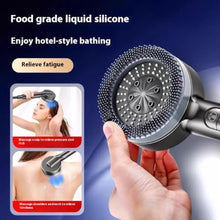 Load image into Gallery viewer, SharpVista Filtered Shower Head with Handheld, High Pressure Shower Heads - 4 Spray Modes, Power Wash for Pets Bath, ON/OFF Switch & Water Saving Design (Deep Gray), Black_1837