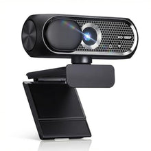 Load image into Gallery viewer, Shcngqio 1080P HD Webcam with Microphone, Noise Cancellation, Privacy Cover, Wide-Angle Lens, Auto Light Correction, Plug & Play USB Webcam for Laptop, Desktop, PC, Mac, Zoom, Skype, Streaming (Black)_1