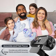 Load image into Gallery viewer, Shcngqio 1080P HD Webcam with Microphone, Noise Cancellation, Privacy Cover, Wide-Angle Lens, Auto Light Correction, Plug & Play USB Webcam for Laptop, Desktop, PC, Mac, Zoom, Skype, Streaming (Black)_18