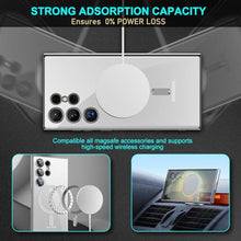 Load image into Gallery viewer, sheheme Titanium Clear for Samsung Galaxy S24 Ultra MagSafe Case with Camera Lens Protector,Magnetic Case for S24 Ultra,Full Protection Plating Anti-Scratch Slim Thin Case Cover,Gray Titanium_1049