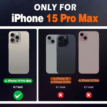 Load image into Gallery viewer, SHIELDON Genuine Leather Wallet Case for iPhone 15 Pro Max 6.7" 2023, Black_8350