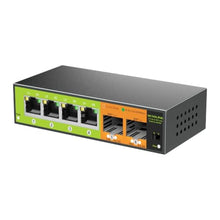 Load image into Gallery viewer, SICSOLINK 6 Port 2.5G SFP Ethernet Switch, 2x10G SFP+ Slots, 4x2.5G RJ45, Black_1