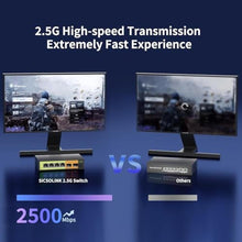 Load image into Gallery viewer, SICSOLINK 6 Port 2.5G SFP Ethernet Switch, 2x10G SFP+ Slots, 4x2.5G RJ45, Black_278