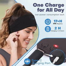 Load image into Gallery viewer, Sleep Headphones Bluetooth Headband for Side Sleeper, 17 Hours Playtime, Wireless Headband Headphones with HD Stereo Speakers for Workout,Running,Yoga, Ideal Gifts for Men, Women, Teens, Black, ModalBlack_436