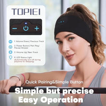 Load image into Gallery viewer, Sleep Headphones Bluetooth Headband for Side Sleeper, 17 Hours Playtime, Wireless Headband Headphones with HD Stereo Speakers for Workout,Running,Yoga, Ideal Gifts for Men, Women, Teens, Black, ModalBlack_438