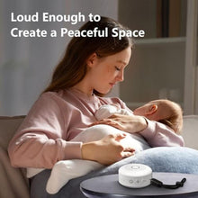 Load image into Gallery viewer, Sleepbox Portable White Noise Machine 30 Soothing Sounds Rechargeable Battery Small for Travel 32 Volume Control Noise Canceling Sleep Machine Sound Therapy for Baby Kids Adults (White)_1241