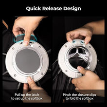 Load image into Gallery viewer, SmallRig 25.6" Bowens Mount Softbox Photography Lighting Kit, Quick Release, black_1406