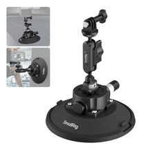 Load image into Gallery viewer, SMALLRIG 6" Suction Cup Mount with Ball Head Magic Arm, Camera Mount for DJI Osmo Action 6/5 Pro/4, for Insta360 x5, for Gopro 13/12, on Car Windshield or Window, Compatible with Action Cameras-5856B, Black_1