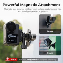 Load image into Gallery viewer, SMALLRIG Auto-Deploy Mini Tripod Magnetic Stand for DJI Osmo Pocket 4P/4/3, for Insta360 Luna Ultra, for Xtra Muse Tripod, w 1/4"-20 Screw, Aluminum Compact Travel Vlog Action Camera Accessories -6083, Black_299