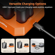 Load image into Gallery viewer, SmallRig EN-EL15c 4-Slot Battery Charger for Nikon, 3H PD45W Fast Charging, Orange_90
