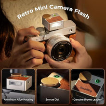 Load image into Gallery viewer, SmallRig Retro Mini Camera Flash for Fuji X100 for Ricoh for Nikon for Sony, LightBrown_263