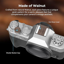 Load image into Gallery viewer, SmallRig Walnut Hot Shoe Cover with Shutter Button Cap_725