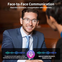 Load image into Gallery viewer, Smart AI Translator Glasses, Clear Blue Light Glasses for Woman Men, Simultaneous Interpretation Eyeglasses for 110+ Languages, Real-Time Translation, Remote Shooting,AI Smart Sunglasses for Travel -S, SilverAI_4367