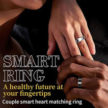 Load image into Gallery viewer, Smart Ring Health Rings Waterproof Heart Rate Monitor Step Calorie Counter Pedometer Distance Sleep Tracker Long Battery Life Sports iOS & Android Smart Rings for Men Women, black_606