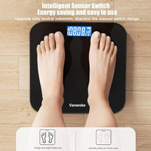 Load image into Gallery viewer, Smart Scale for Body Weight Digital Bathroom Scale,Body Weight Scale, Black_113