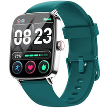 Load image into Gallery viewer, Smart Watch for Men Women, 1.85" HD Smartwatch Compatible iPhone/Samsung/Android (Answer/Make Calls), 100+ Sport Modes Fitness Tracker with Heart Rate/Sleep/SpO2 Monitor, IP68 Waterproof, 2 Bands, GreenBand_1